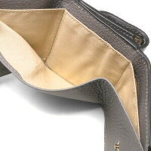 Chloe Alphabet Gray Tri fold Cashmere Wallet